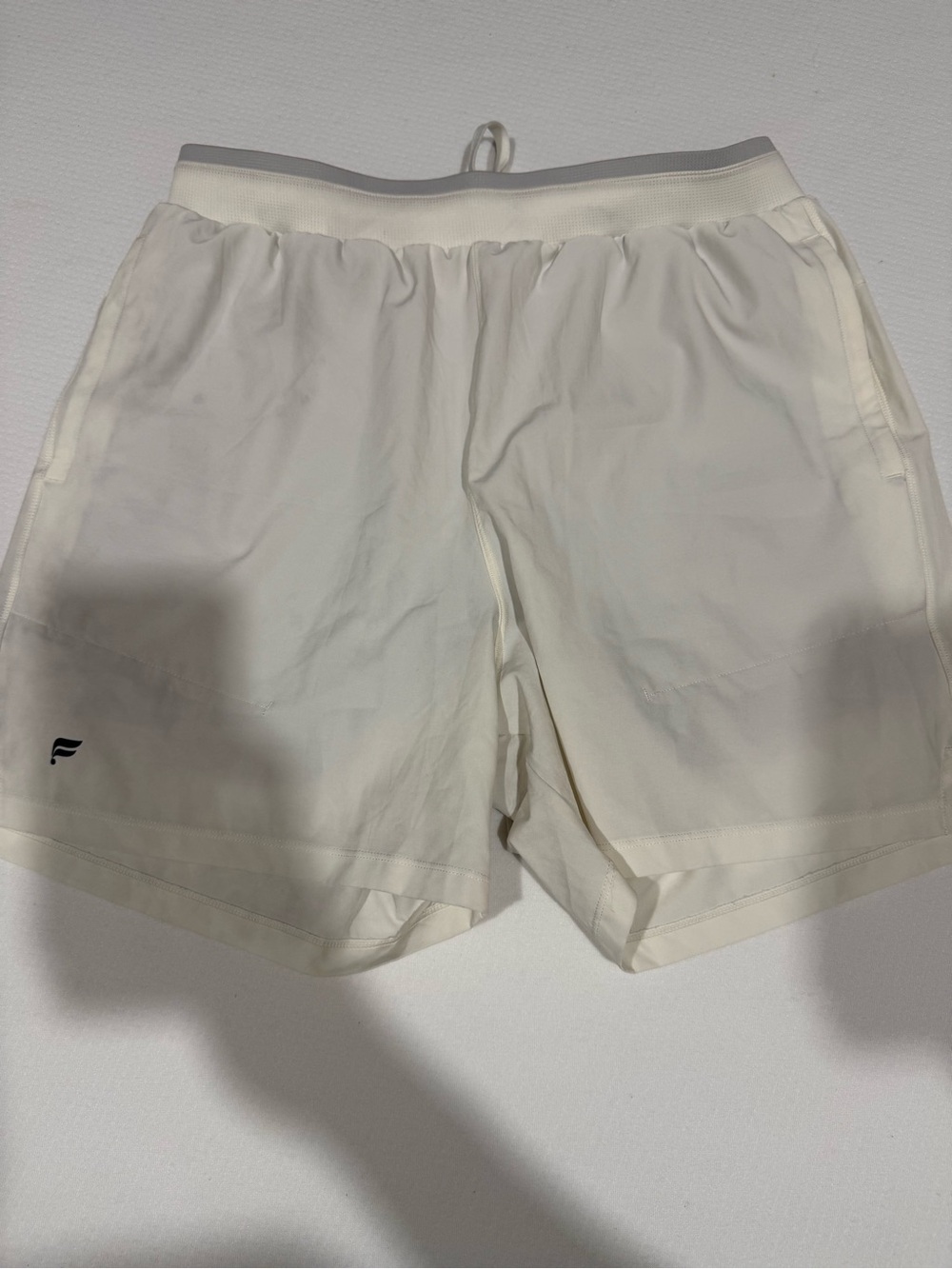Fabletics Men's Athletic Shorts in Off-White